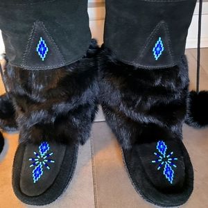 Tall Leather Mukluks